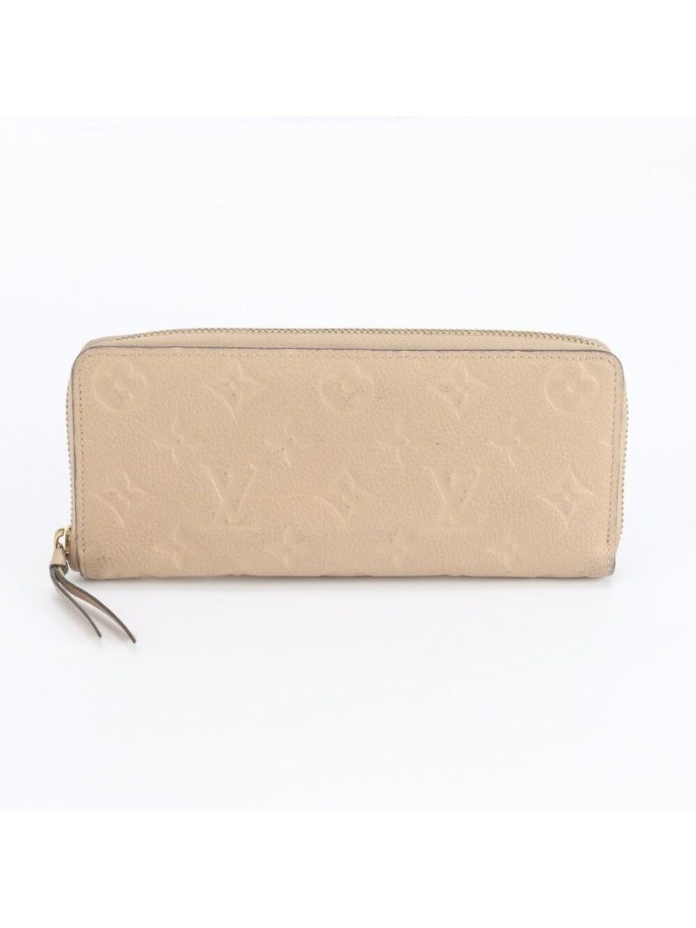 Louis Vuitton Monogram Empreinte Portefeuille Clemence Dune Leather Wallet